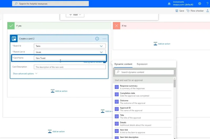 Microsoft Flow-godkjenning med flere alternativer