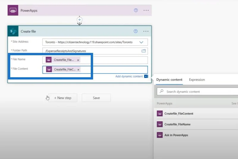 Overfør bilder og signaturer fra Power Apps til Power Automate