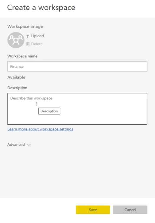 Administrere arbeidsområder i LuckyTemplates og analytikerhub