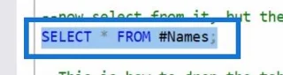 SQL-taulukon perustoiminnot