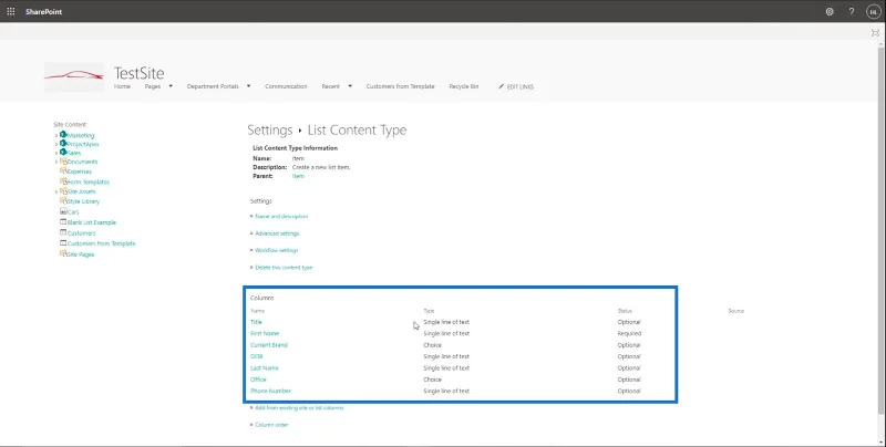 SharePoint-listeelement: Redigering av enkelt og flere elementer