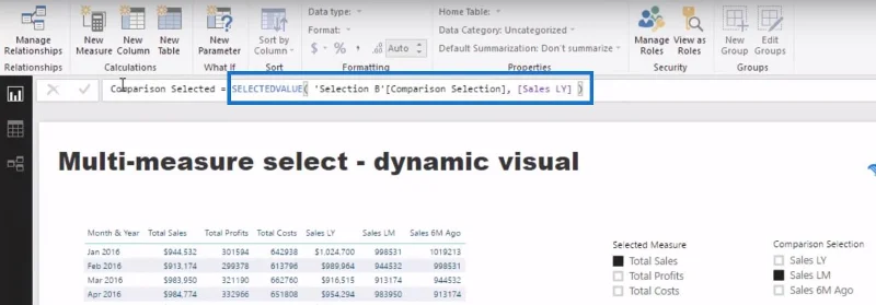 Datan visualisointitekniikka LuckyTemplatesissa – Multi Measure Dynamic Visuals