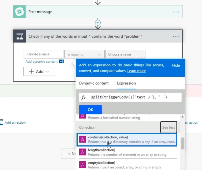 Keräystoiminnot Microsoft Power Automatessa