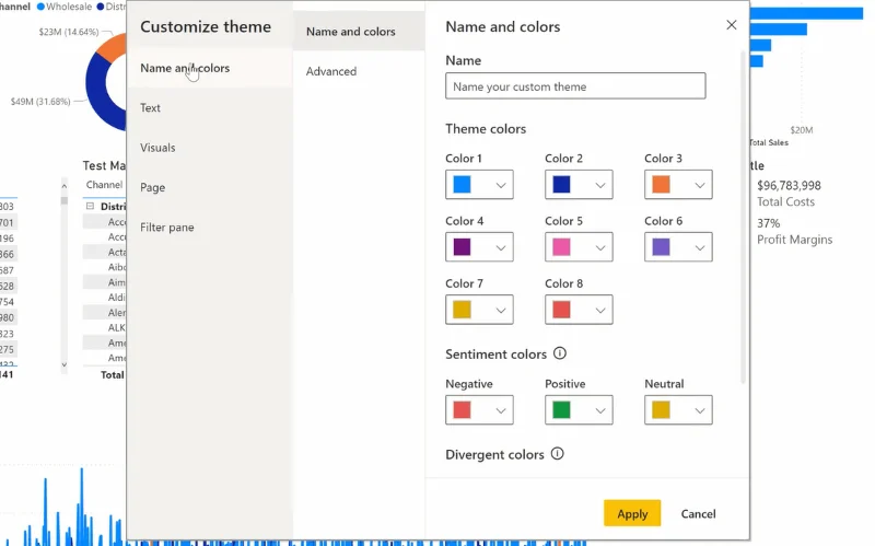 LuckyTemplates Theming |  LuckyTemplates Desktop Standard Theming