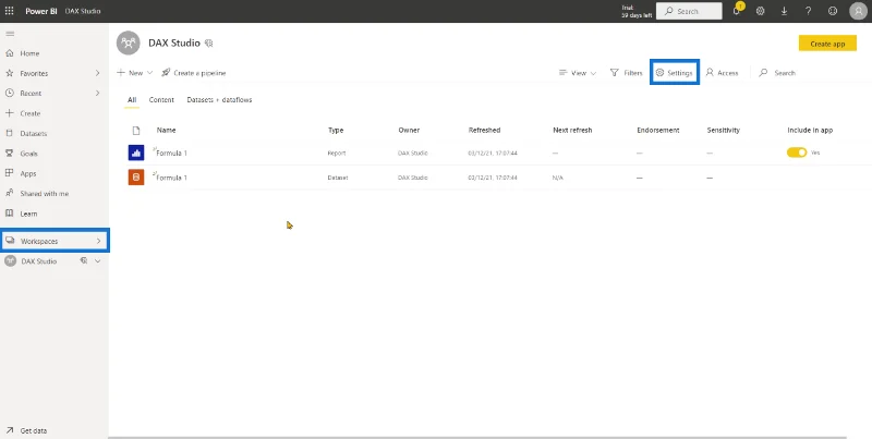 Koble DAX Studio til LuckyTemplates og SSAS