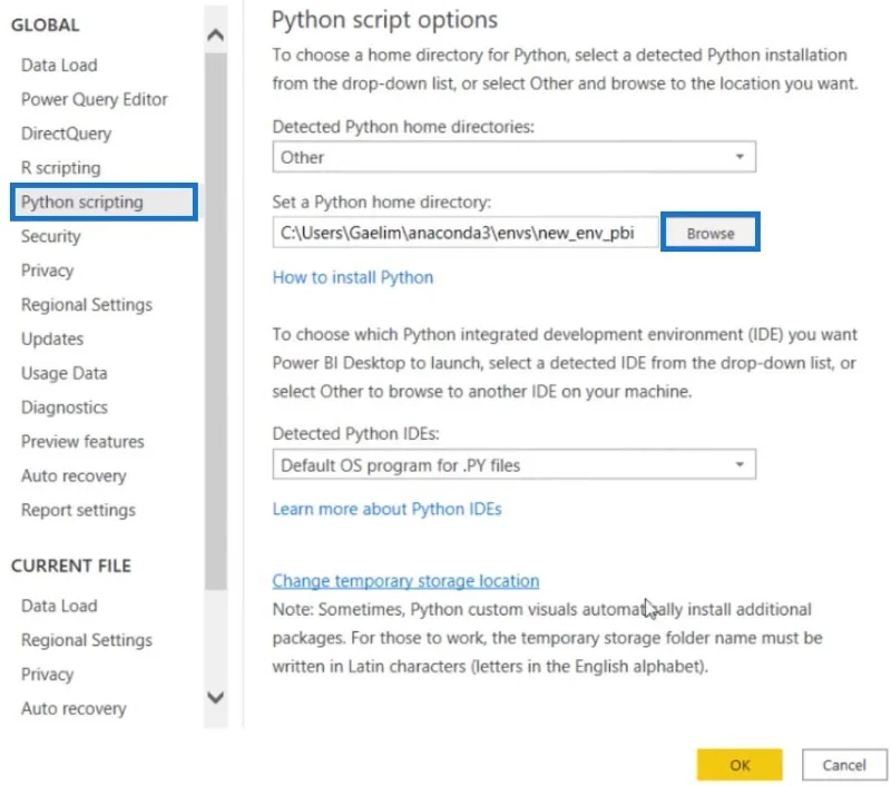 Python-skripting i LuckyTemplates-datarapporter