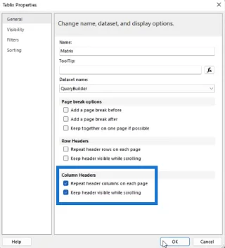 SSRS Report Builder: Formater overskrifter i en sideinddelt rapport