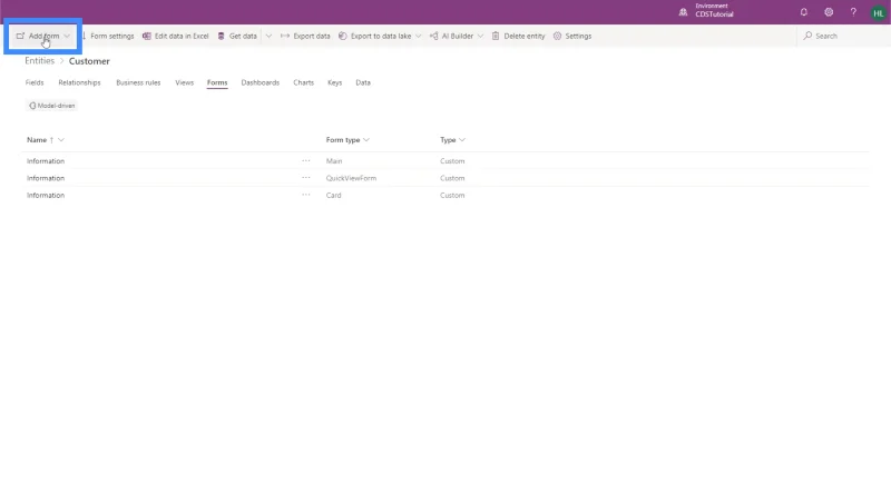 PowerApps-näkymät ja -lomakkeet: Luominen ja mukauttaminen