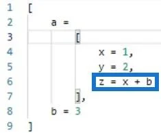 Sisäkkäiset lausekkeet: Power Query -ympäristöt