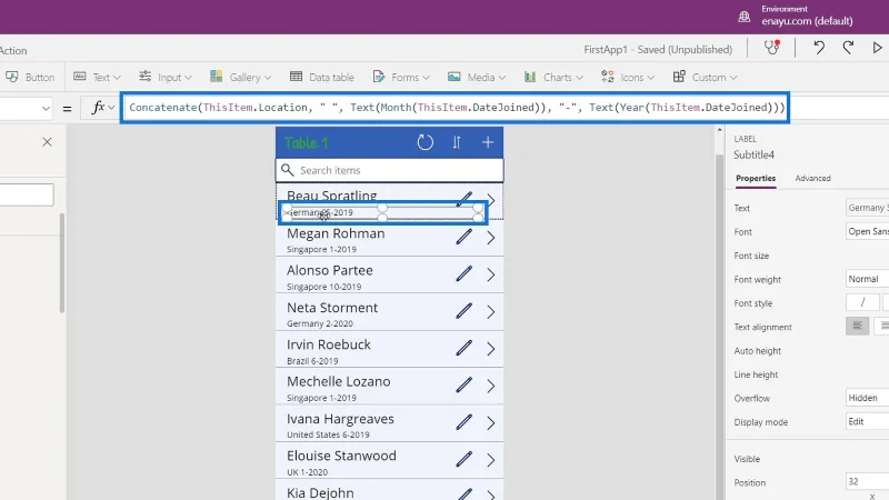 Príručka Microsoft Power Apps |  Kontrola chýb
