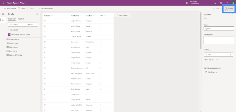 PowerApps-näkymät ja -lomakkeet: Luominen ja mukauttaminen