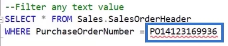 SQL WHERE -lauseke tietojen suodattamiseen