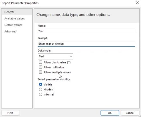 Sådan opretter du parametre i LuckyTemplates's Report Builder