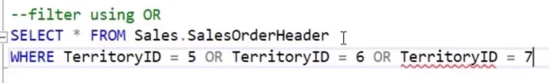 SQL WHERE -lauseke tietojen suodattamiseen
