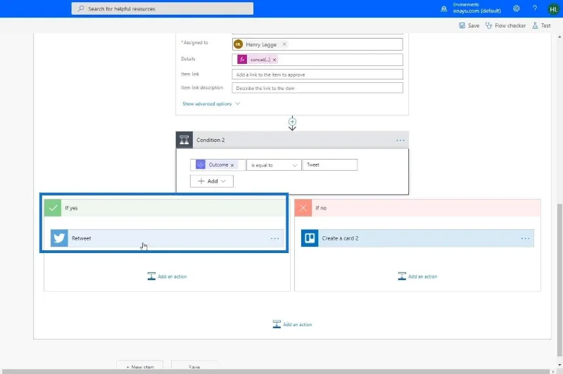 Microsoft Flow-godkjenning med flere alternativer