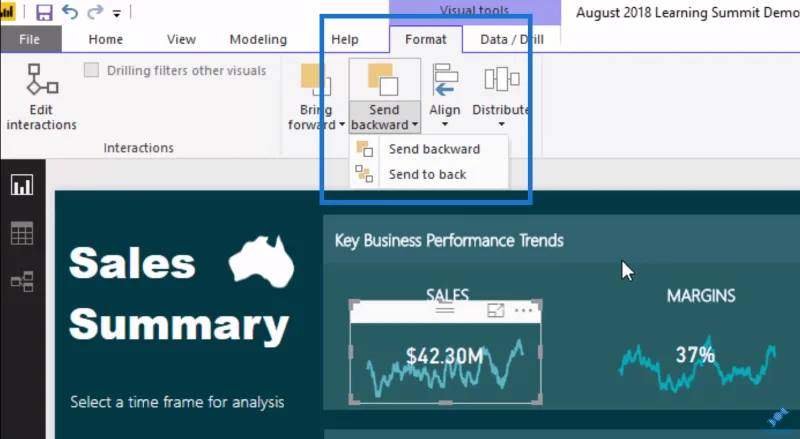 LuckyTemplates datavisualiseringstips for KPI-trendanalyse