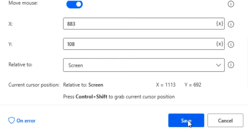 Power Automate Desktop: Slik bruker du Send museklikk-funksjonen