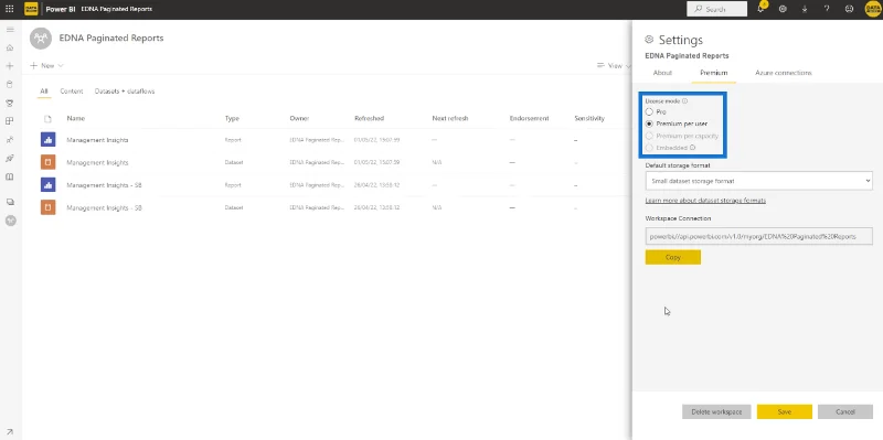 Paginerte rapporter i LuckyTemplates: Hvordan publisere og eksportere