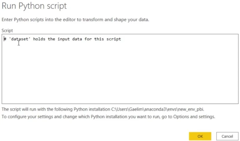 Python-skripting i LuckyTemplates-datarapporter