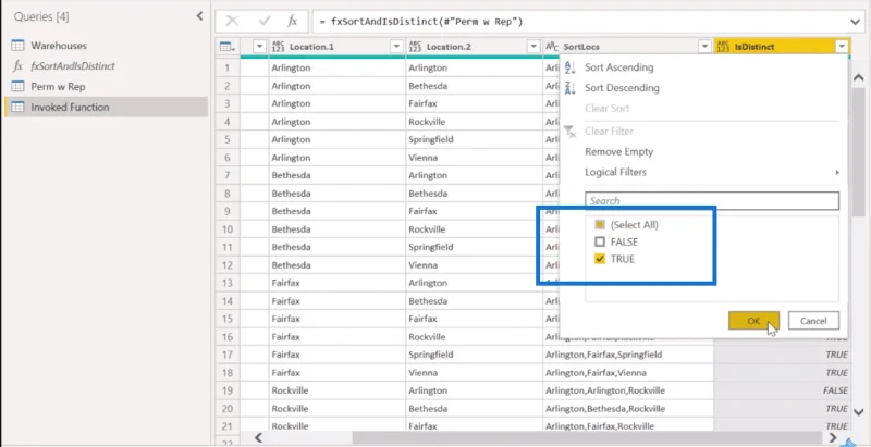 Kombinatorinen analyysi Power Queryn avulla LuckyTemplatesissa