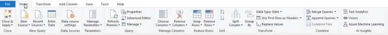 Oversikt over Query Editor-brukergrensesnittet i LuckyTemplates