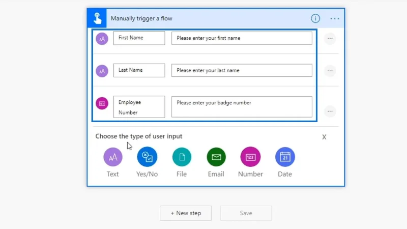 Arbeidsflytinnganger i Microsoft Power Automate