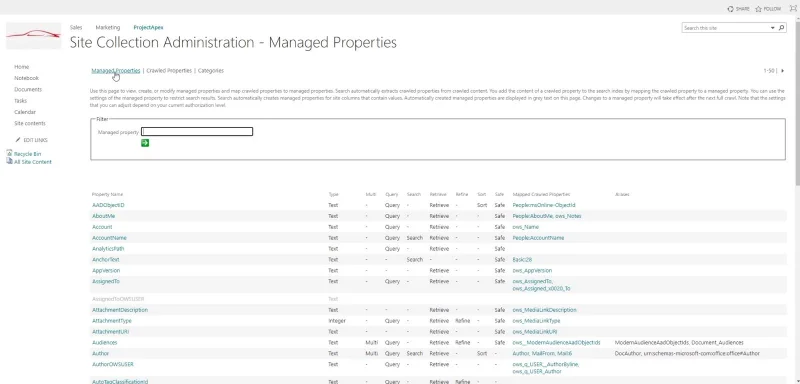 SharePoint-søgefunktionen