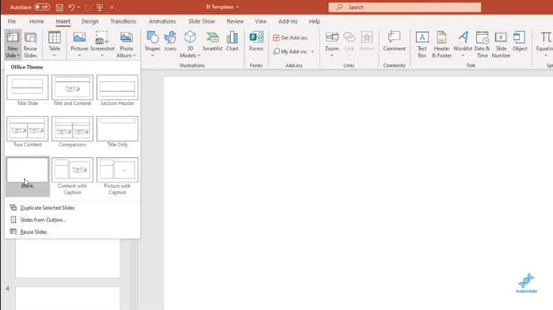 LuckyTemplates bakgrunnsbilde for rapporter som bruker PPT